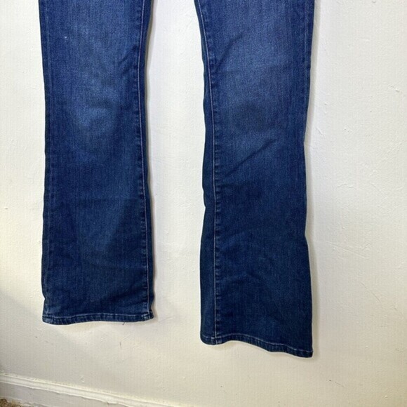 Pilcro and the Letterpress Flare Jeans Blue Dark Wash Stretch Women's Size 26T - Picture 3 of 12